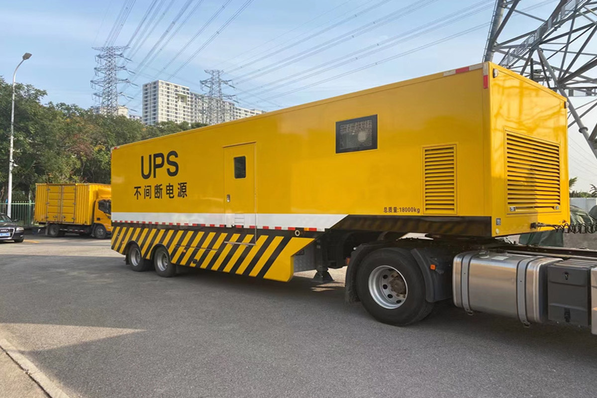 乌拉特中发电机租赁施工现场